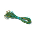 Blauw en olijfgoud nylon koord voor DIY sieradenvlechten en kralenrijgen - Kleur Nr. 10