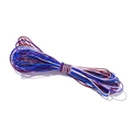 Nylon draad nr. 72 met blauw, bordeaux en paars verloop voor DIY sieraden weven - Kleur Nr. 19