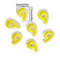 Pack de 7 parches bordados número 9 amarillos con borde blanco para manualidades DIY - 5 Unidades/Paquete / US 9
