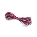 Gevlochten nylon koord in rood zwart en grijs voor DIY-sieraden en armbanden maken - Kleur Nr. 17