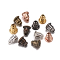 Assortiment de fermoirs de boucles d'oreilles en métal or, argent et or rose - 5*6mm (200 pièces/paquet) / Rose vif