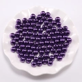 Losse paarse ronde ABS imitatieparels met gat voor DIY sieraden maken van 3-12mm - Paars