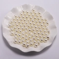 Losse witte ABS imitatieparels met voorgeboorde gaten voor het maken van DIY-sieraden - Broken Wit