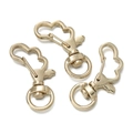 Three-piece set of light gold cloud-shaped alloy swivel clasps for DIY keychains - Cloud Shape / 5 Pieces / KC Gold