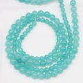 Natural amazonite round stone beads in various sizes for DIY jewelry making - 4mm
