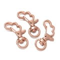 Three-piece rose gold cloud-shaped rotating lobster clasp for DIY keychain accessories - Cloud Shape / 5 Pieces / Rose Gold