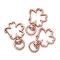 Three-piece set of rose gold cherry blossom shaped alloy swivel lobster claw clasps - Cherry Blossom / 5 Pieces / Rose Gold