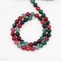 Round colorful dragon vein agate loose beads for DIY handmade jewelry making - Size A