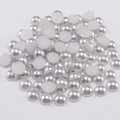 Semiperlas blancas de ABS para manualidades y decoración de uñas paquete a granel - Gris claro