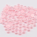 Semiperlas rosas de base plana para manualidades y decoración de uñas artísticas - Rosa Claro
