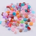 Colorful half-round flatback pearls for DIY crafts and nail art decoration - Multicolor