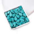 Hamsa hand turquoise blue synthetic stone beads for DIY jewelry making 10x18.5mm - 10*18.5mm (approx. 22 pcs/strand)