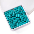Cylindrical sky blue turquoise grain loose beads for DIY jewelry making and bracelets - 6*12.5mm (approx. 30 pcs/strand)