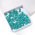 Lapis blue turquoise style synthetic stone cylinder beads for jewelry making DIY - 3.5*5mm (approx. 76 pcs/strand)