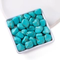 Irregular sky blue turquoise loose beads with brown veins for DIY jewelry making - 14.5*17mm (approx. 22 pcs/strand)