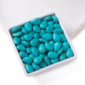 Teardrop turquoise beads with brown web texture in a white tray for DIY jewelry - 10.5*13.5mm (approx. 28 pcs/strand)