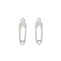Pendentifs épingle de sûreté en alliage argenté pour bijoux DIY et bracelets - Style Épingle Argent (1#)