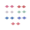 Detail of colorful rudder ship wheel connectors with evil eye and rhinestones for DIY - Ship Rudder Style