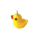 Classic cute yellow duck resin pendant with metal ring for DIY jewelry making and crafts - 1 Piece / Yellow Duck