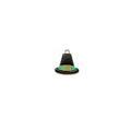 Detail of DIY Halloween witch hat charm with black enamel and orange buckle design - 5# Thanksgiving Hat
