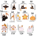 Set van 13 vergulde Halloween-bedeltjes van legering met spook-, pompoen- en reaper-vormen - Monster Mix Set van 13