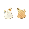 Spookbedeltje met pompoenhoed en kaars voor Halloween DIY sieraden maken - 12# (Pompoenhoed Geest)