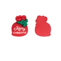 Abalorio para zapatos de bolsa de regalo de Navidad roja con lazo verde - Bolsa de Bendición