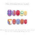 Juego de uñas postizas 3D hechas a mano con diseño artístico moderno de dopamina - XS / Estilo Artístico Lindo