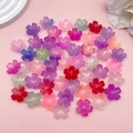 Perline a fiore di ciliegio in acrilico sfumato per orecchini e accessori fai-da-te - Stili di fiori di ciliegio misti casuali (SN1349) / 50 Pezzi