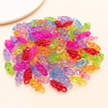Colorful translucent acrylic fruit shape charms for DIY jewelry making accessories - 20x11mm