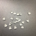 Translucent silicone bullet earring backs replacements for DIY jewelry making - Earring Backs