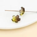 Perles transparentes en forme de cerisier dégradé marron pour bijoux DIY et pendentifs - Pétale de fleur de cerisier (26951)