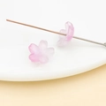Perles en verre dégradé rose en forme de fleur de cerisier pour bijoux DIY et bracelets - Pétale de fleur de cerisier (26958)