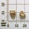 Antique gold finish butterfly connector bead for DIY jewelry making and bracelets - KC Gold 6.5x10mm (17689)