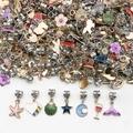 Assorted gold and silver DIY jewelry charms with colorful enamel for bracelet making - Colorful Pendants (15395) / Colorful (15395-15g)