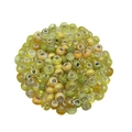 Mix of green and yellow large hole craft beads with matte and marble textures - Yellow Decorative Beads (18918) / Yellow (10g)
