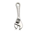 Pendentif clé à molette en alliage argenté pour bricolage de bijoux et porte-clés - Style de Clé (5274)