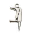 Antique silver alloy electric drill pendant for DIY jewelry and keychain charms - Electric Drill Style (8526)