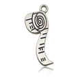 DIY antique silver alloy toilet paper roll charm pendant for jewelry making - Tape Measure Style (8710)