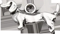 Dackel-Anhänger aus Silber für DIY-Schmuckherstellung und Metallhandwerk - Antiksilber Hund (10350)