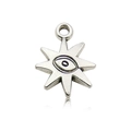 Pendentif vintage en forme d'étoile avec motif œil bleu pour création de bijoux DIY - Pendentif Soleil Œil du Mal (10940)