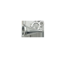 Megaphone shaped silver alloy pendant for DIY cheerleader jewelry making projects - Long Sports Horn Style (15724)