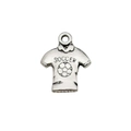 Tibetan silver soccer jersey pendant charm for DIY jewelry making accessories - SOCCER Jersey Style (11147)
