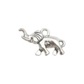 Pendentif éléphant en argent antique pour bracelets et bijoux DIY - 9815-Éléphant 15x24-2.8g