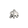 Pendentif éléphant argenté vintage pour bracelets et colliers DIY au style rétro - 11266-0.9g 12x14 Argent Antique Éléphants