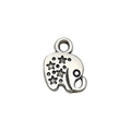 Pendentif éléphant en argent vieilli avec motif étoile pour création bijoux DIY - 11326-0.6g 8x11 Argent Antique Petit Éléphant