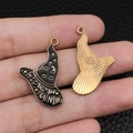 Black and gold wizard hat pendants with moon stars and Wizard in Training text - Wizard Hat (15284)