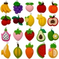 20pcs assorted colorful resin fruit and vegetable charms with metal loops for DIY crafts - Medium Resin Fruit Series 20 Pcs Set (SN1485)