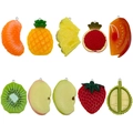 Set of 10 oversized resin fruit slice pendants for DIY keychains and bag accessories - Extra Large Resin Fruit Series 10 Pcs Set (SN1543)