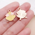 Enamel yellow chick alloy charm with star glasses for DIY jewelry making - Yellow Chick with Star Glasses (25121)